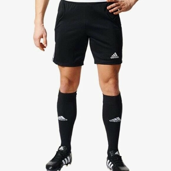 adidas CLIMALITE TIERRO Mens Small Padded Goalkeeper Soccer Shorts NEW FT1454 - Picture 1 of 7